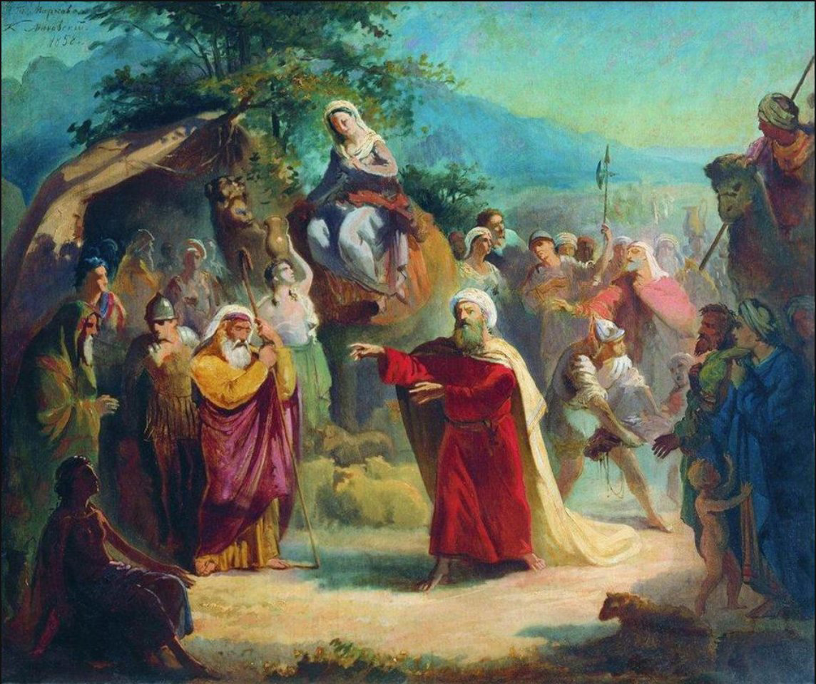 meeting of isaac and eleazar